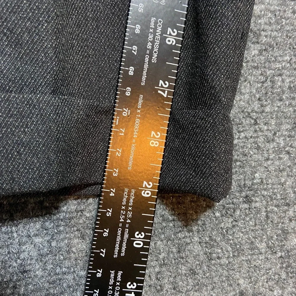TRUSSINI Men's Dark Gray Wool Pleated Dress Pants 34x29 Tailored‎ Fit Italian 52